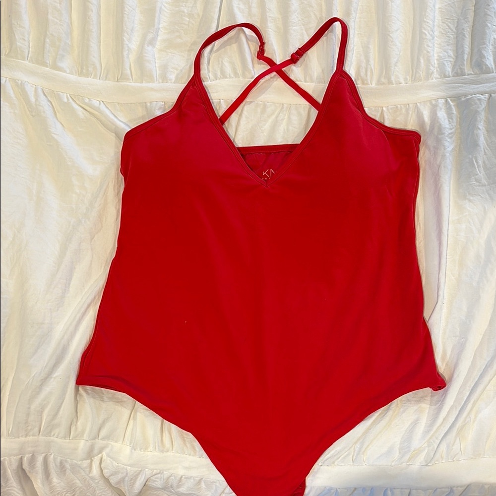 Red Tank Bodysuit